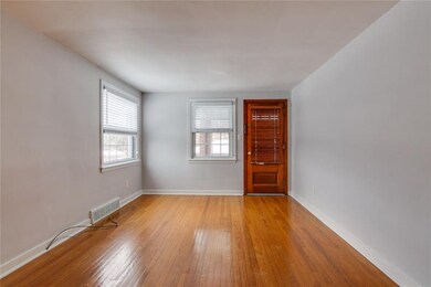 Access to side porch through living room door