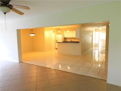 Family / Florida Room View to Living/Dining/Kitche