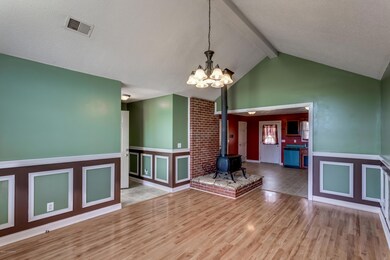 living room to kitchen