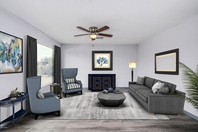 Elton staged front room.