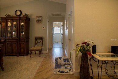 Hallway into laundry room.