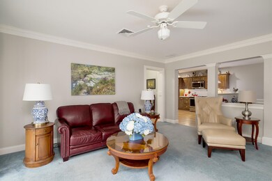 Living room towards kitchen