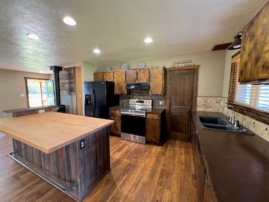 Large Kitchen With Butcher Block