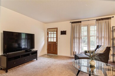 Front door enters into living room.