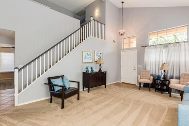 Beautiful stairs leading to bedrooms.