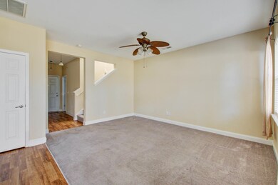 Foyer and living