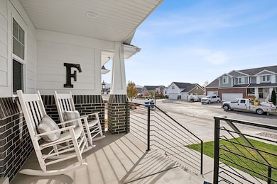 Porch with a residential view
