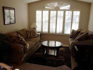 Living Room w/Plantation Shutters