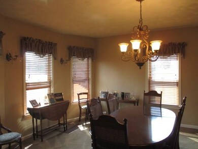 Spacious dining room