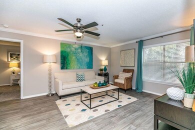 Living room featuring hardwood / wood-style floori