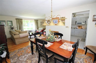 Open dining room and living room