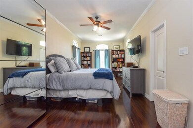 Unit A - primary bedroom has ample space for a sea