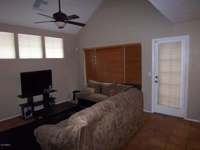 living room with door to patio