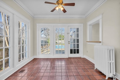 Sunroom or office off the kitchen with french door