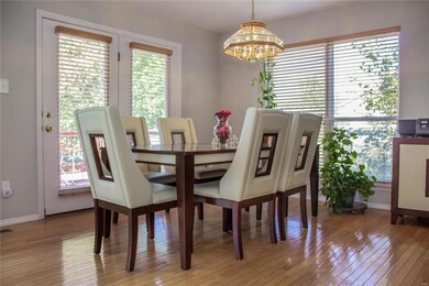 Breakfast Room with French doors to your Deck.