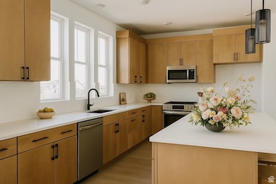 Actual home with virtual staging