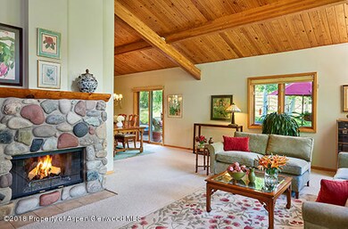 River Rock Fireplace