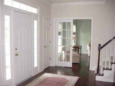 The foyer entry showcases the bright & tasteful ne