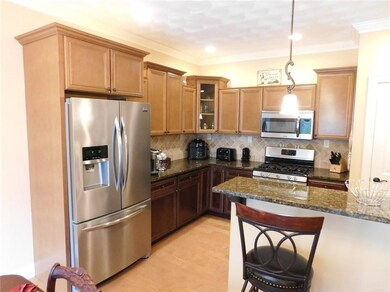 Kitchen with granite counters