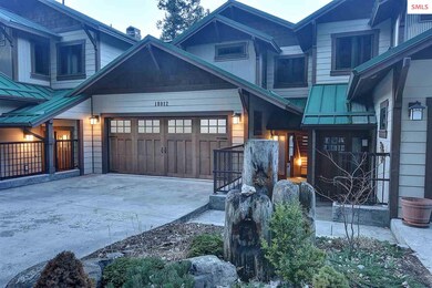 Rustic landscape warms the entry