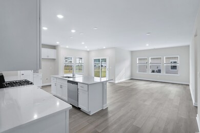 Kitchen with dishwasher, sink, light hardwood / wo