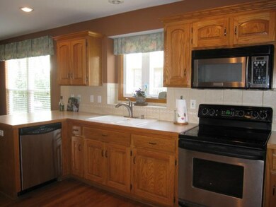 Kitchen has all newer stainless steel appliances. 