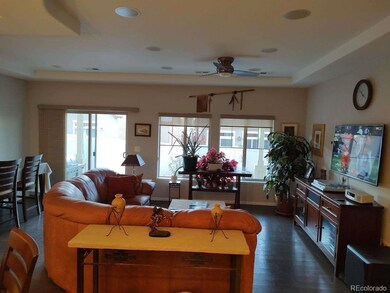 Great room with entrance to back covered patio