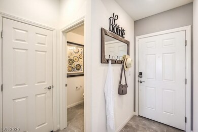 Entry to this home. Photo is of the model.