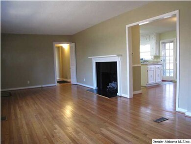 Wood-burning fireplace