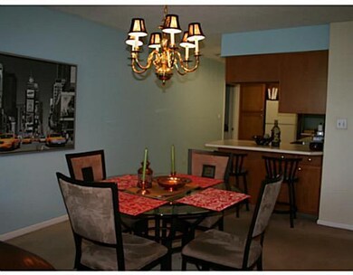 Dining Room. Dining room open to living room and k