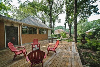 New Deck Overlooking Professional Landscaped Back 