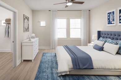 Primary bedroom on 2nd floor with large walk-in cl