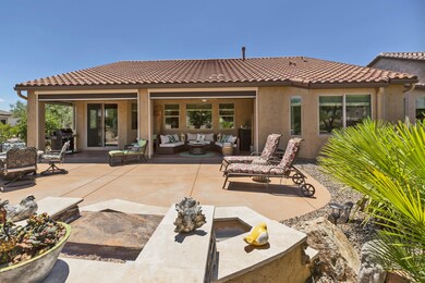 Looking Into Patio From Water Feature