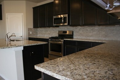 Lovely granite creates a timeless look.