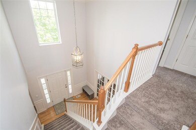 Soaring Two Story Entry welcomes you into the home! Fresh Coat of Paint and New Carpet on the second floor!!