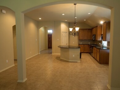 From the back windows to the front door, you can appreciate the clean lines and great light of this home.  While in the family room you can see through the breakfast room to the kitchen.  Imagine how easy it will be to carry on a conversation while relaxing or entertaining here.