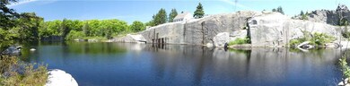 Panoramic view toward the house lot...