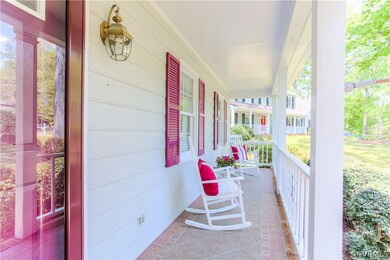 Front country porch with tile accents!