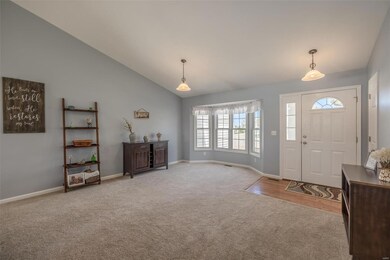 Dining Space with bayed windows
