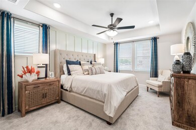 Beazer Homes Plano Gateway Watercolor floorplan. T