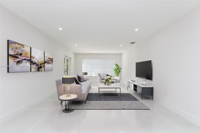 Virtually Staged Living Room Area