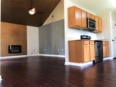Open living, dining and kitchen area!