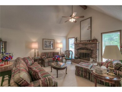 Spacious Formal Living Room with Vaulted Ceilings 