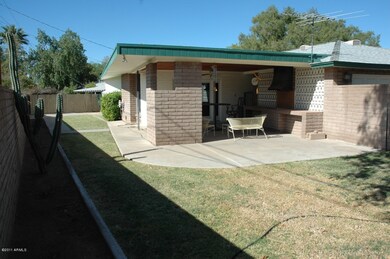 Rear yard & patio