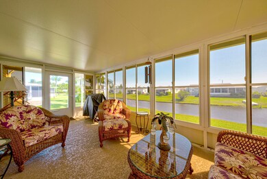 back porch with vinyl windows