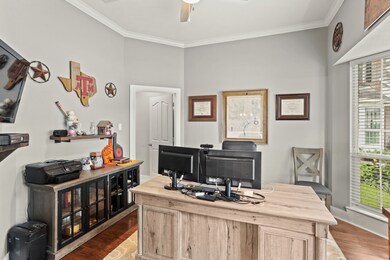 Private office at the front of home with two point