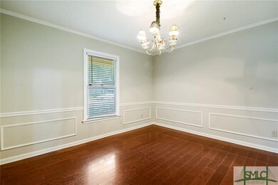 Big dining room, freshly painted.