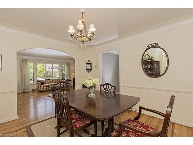 Formal dining room off living room and kitchen.
