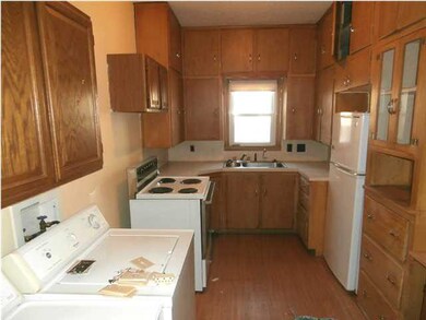 Kitchen and laundry area.