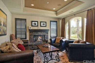 Living room also boasts custom recessed lighting a